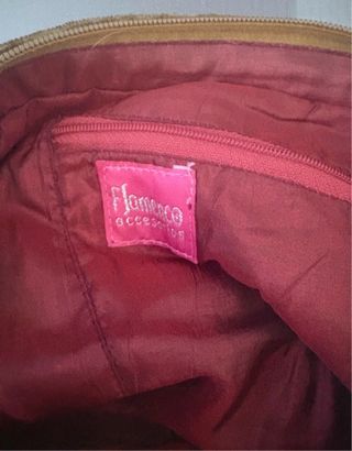 Bolso Flamenco marrón y rosa