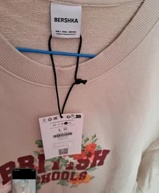 Maglia Bershka mezza manica beige L