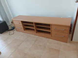 Mueble TV madera marrón