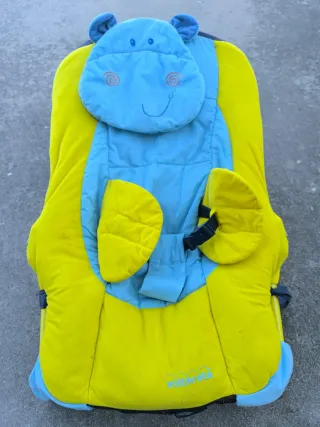 Hamaca bebé con diseño de hipopótamo