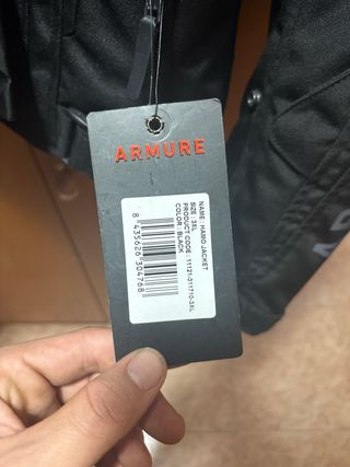 Chaqueta Moto Armure Negra XXL