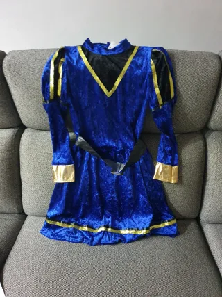 Disfraz Page azul talla S.