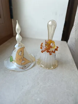 Coppia campanelle in vetro