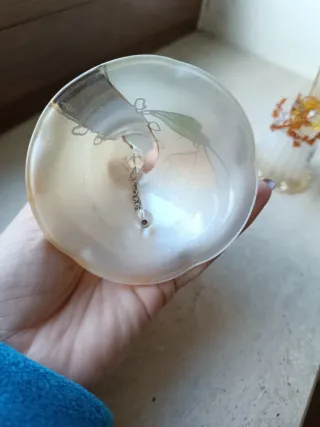 Coppia campanelle in vetro