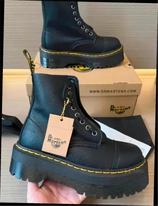 Botas Dr. Martens Negras Cremallera