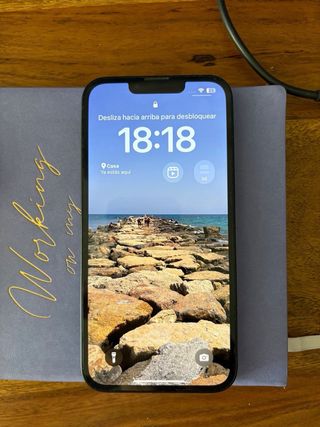 iPhone 13 azul. 70% salud bateria