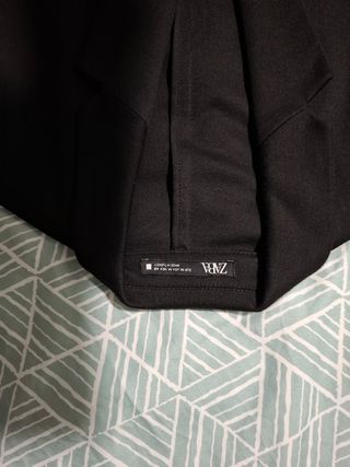 Chaqueta de vestir Zara hombre negra