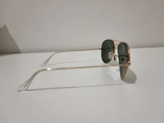Gafas de sol Ray-Ban Aviator doradas y negras