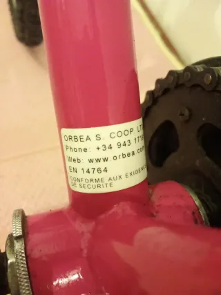 Bicicleta infantil rosa 4-6 años