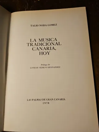 Libro La Música Tradicional Canaria, Hoy