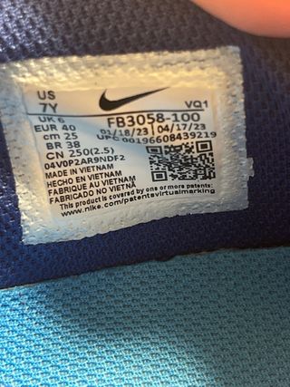 Zapatillas Nike Air Blancas y Azules