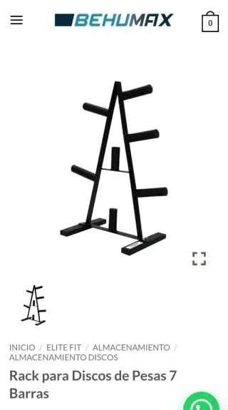 Rack para discos de pesas