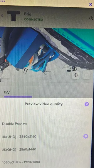 Webcam Logitech Brio 4K Ultra HD Stream