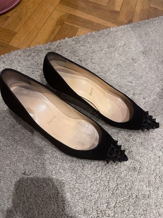 Zapatos Christian Louboutin Tacón Bajo Talla 37