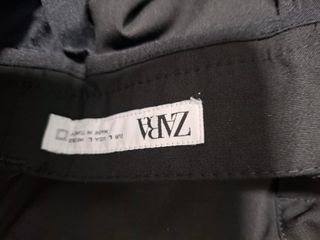 Pantalones Zara de vestir negros hombre