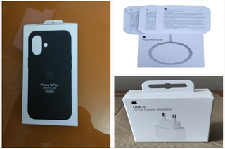 Funda Piel iPhone 16 Plus + MagSafe + Cargador