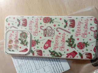 Funda Navidad Redmi 10C. Sin usar.