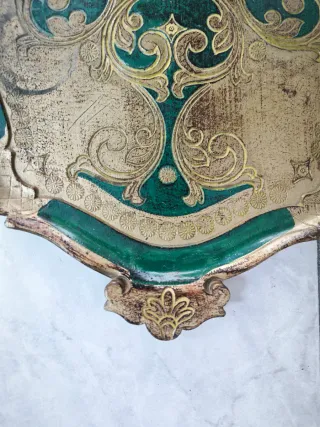 N.2 vassoi fiorentini d'epoca