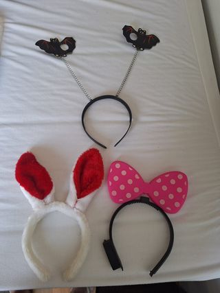 Lote 3 diademas disfraz