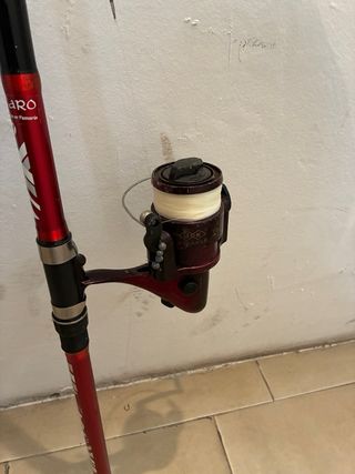 Caña de pescar Ryoshi con  dos carretes