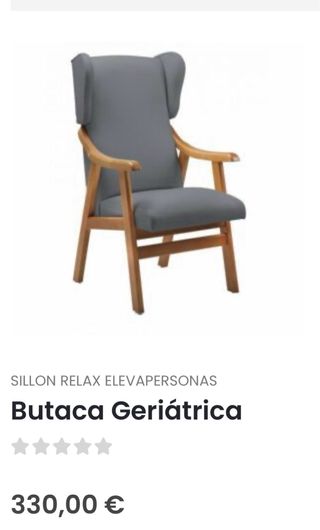 Butaca con respaldo con soporte lumbar