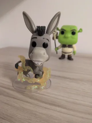 Pack 2 Funkos Shrek y Asno sin caja