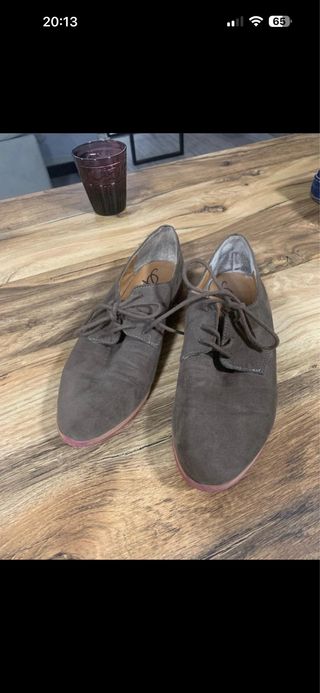 Zapatos planos marrones