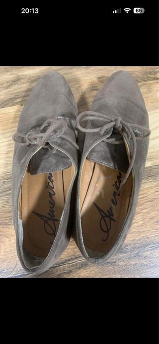 Zapatos planos marrones