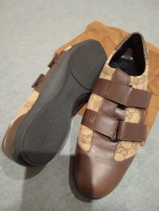 Zapatillas Gucci Beige y Marrón
