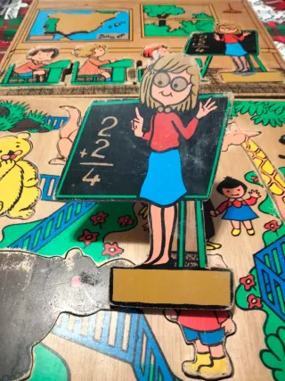 Lote Puzzles Madera Educativos Años 60/70