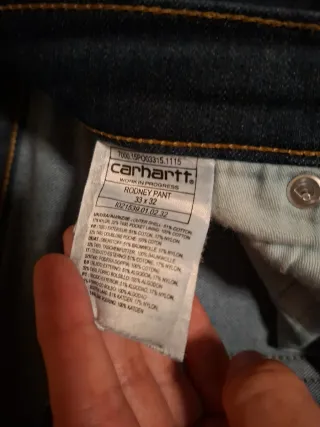 Vaqueros Carhartt Hombre Azul