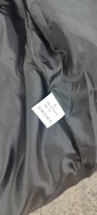 Chaqueta cuero estilo moto tricolor