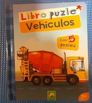 Libro puzzle vehículos.