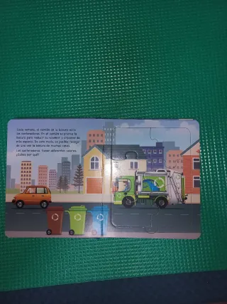 Libro puzzle vehículos.