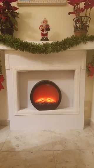 Chimenea Decorativa Blanca