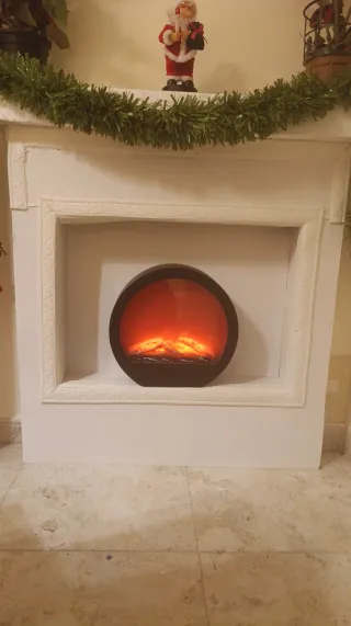 Chimenea Decorativa Blanca
