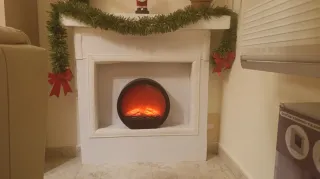 Chimenea Decorativa Blanca