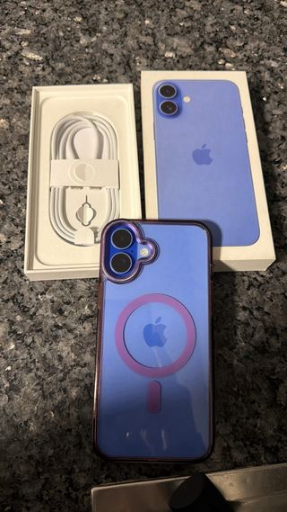 iPhone 16 plus Azul 128GB Negociable