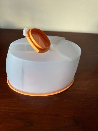 Tupperware Azul e Laranja Plástico
