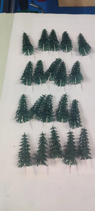 Decoración Maqueta Árboles Scalextric