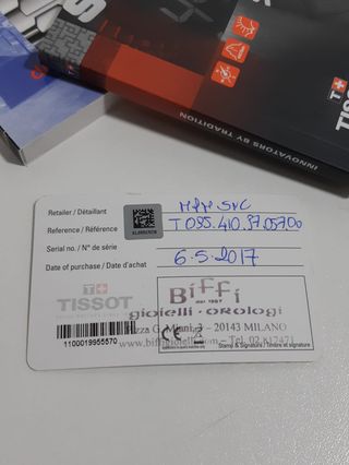 Reloj Tissot Negro y Verde Caqui