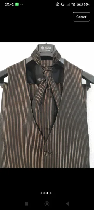 Traje de ceremonia Carlos Pignatelli rayas