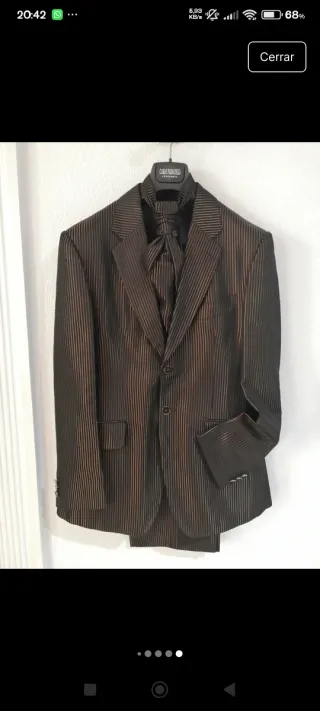 Traje de ceremonia Carlos Pignatelli rayas