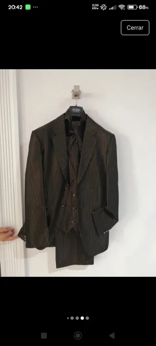 Traje de ceremonia Carlos Pignatelli rayas