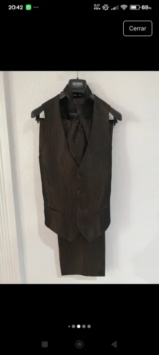 Traje de ceremonia Carlos Pignatelli rayas