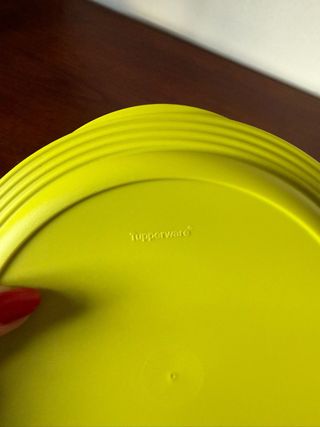 Tupperware Tigela Plástico Verde Amarelo