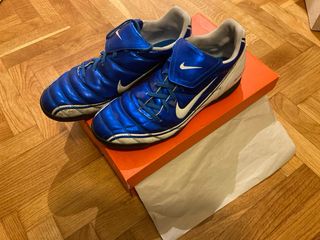 Botas de fútbol Nike Tiempo TF azul/blanco