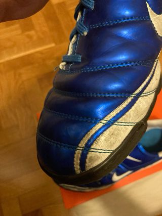 Botas de fútbol Nike Tiempo TF azul/blanco