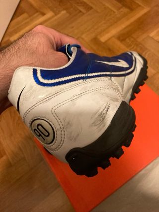 Botas de fútbol Nike Tiempo TF azul/blanco