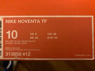 Botas de fútbol Nike Tiempo TF azul/blanco